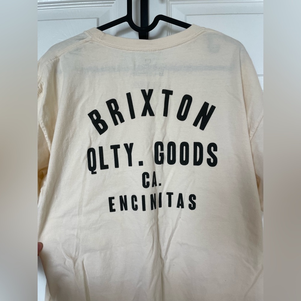 Brixton Men’s M Cream Color Encinitas Shirt